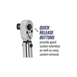 CDI 3/8-inch Drive 250 Inch-Pound Dual Scale Micro-Adjustable Torque Wrench NEW