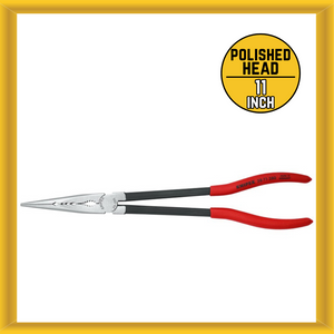 Knipex 2871280 11″ Long Reach Needle Nose Pliers with Transverse Profiles