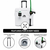 Igloo Marine Ultra Quantum 52 Qt Roller Cooler White Wheeled Ice Chest fishing