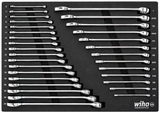 Wiha 30492 31 Pc Combination Wrench Set SAE Metric Full Drawer Tray