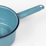 Cinsa Enamel on Steel 2-quart Dishwasher Safe Outdoor & Indoor Sauce Pan in Blue