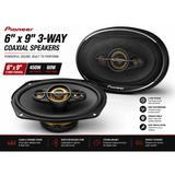 4 Pioneer TS-A6991F 6x9" 5-Way Coaxial Car Speakers 120W RMS 350W Max 2 Pair