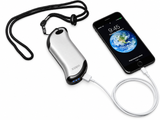 Zippo Silver HeatBank 9s Rechargeable Hand Warmer USB Power Bank