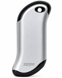 Zippo Silver HeatBank 9s Rechargeable Hand Warmer USB Power Bank