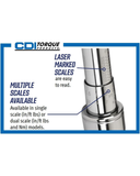 CDI 501MRMH 1/4" Drive Click Torque Wrench 10-50 in-lb Adjustable Micrometer