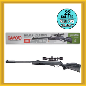 Gamo 611006795554 Raptor Whisper IGT .22 Caliber 950 FPS Break Barrel Air Rifle