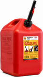 2x Midwest Can 6610 6 Gallon Gas Can Auto Shut Off Quick Flow Spout EPA CARB Red
