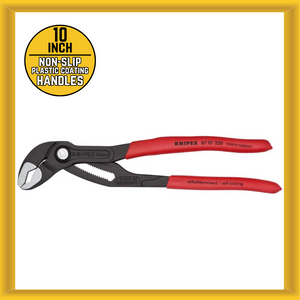 Knipex 10″ Cobra High-Tech Water Pump Pliers w/ Non-slip Plastic Coating Handles