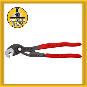 Knipex 8741250 10" Raptor Pliers Non-slip Plastic Handles Polished Jaws Surface