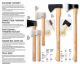 Cold Steel Trail Boss 27" Axe Hickory Handle Outdoor Camp Chopper