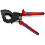 Knipex 9351250SBA 10" Ratcheting Cable Cutters Shear Cutting Edge Shape