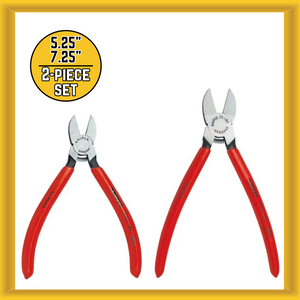 Knipex 72 01 140 and 72 01 180 Flush Cutter Set in a Pouch (2 Pieces) New