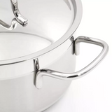 Korkmaz A1019 Alfa 2 Piece 4 Liter Stainless Steel Casserole Dish with Lid