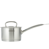 Korkmaz Proline Stainless Steel Saucepan High Profile Lid & Grip Handles Silver