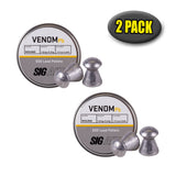 SIG SAUER AIR .177 CAL VENOM LEAD ROUND PELLETS 500 COUNT - 2 PACK