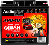 Audiopipe APB-55 12 Volt 55Ah AGM Car Audio Deep Cycle Battery