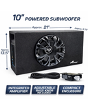 Audiopipe Ported Bass Enclosure 300W RMS 1000W Max Loaded Subwoofer Box