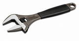 Bahco BAH9031RUS Ergo Big-Mouth Adjustable Wrench 8" Rubber Grip Black