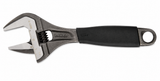 Bahco BAH9031RUS Ergo Big-Mouth Adjustable Wrench 8" Rubber Grip Black