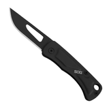 SOG Centi I Keychain Folding Knife 1.4-inch Stainless Steel Black Oxide Blade