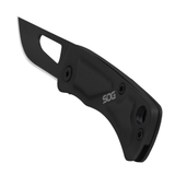 SOG Centi I Keychain Folding Knife 1.4-inch Stainless Steel Black Oxide Blade