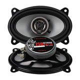 Crunch 4×6-inch 50W RMS Power 2-Way Coaxial Speakers (Grilles Not Included) NEW