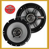Crunch 6.5-inch 60W RMS Power 3-Way Coaxial Shallow 4 Ohm Car Speakers (PAIR)