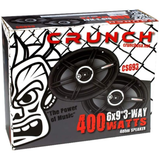 x2 Crunch CS-Series 6x9-inch 75W RMS Power 3-Way Full Range Car Speakers (PAIR)