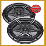 Crunch CS-Series 6x9-inch 75W RMS Power 3-Way Full Range Car Speakers (PAIR) NEW