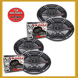 x2 Crunch CS-Series 6x9-inch 75W RMS Power 3-Way Full Range Car Speakers (PAIR)