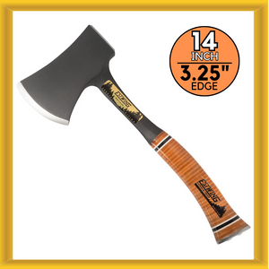 Estwing E24ASEA 14 Inch Special Edition Sportsman’s Axe with Leather Grip