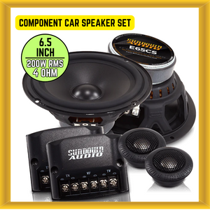 Sundown Audio E-Series E-6.5CS 6.5 Inch Component Car Audio Speakers + Tweeters