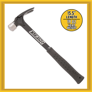 Estwing EB-19S 15.5" 19 Ounce Black Vinyl Gripped Ultra Series Framing Hammer