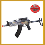Game Face 76 "GF76C" Electric Full/Semi Auto .22cal Airsoft Rifle (Clear) NEW