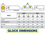 Night Fision GLK003003YGZG Glock Tritium Front Rear Sight Set