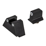 Night Fision Suppressor Height Tritium Night Sights for Most Glocks (WHITE) NEW