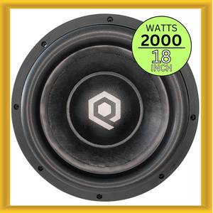 SoundQubed HDX418-D1 18 Inch Car Woofer 2000W RMS Power Dual 1 Ohm Voice Coils