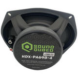 SoundQubed HDX-PA69B-4 6×9 Inch Midrange Car Speaker 350W RMS 700W Max 4 OHM New