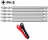 Vessel Impact Ball PH2 Torsion Bits 5PC MAG Charge Magnetic Holder