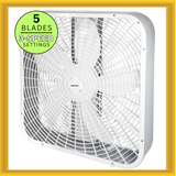 New Impress IM-720BX 5 Blades 3-Speed Classic Box Exhaust Fan 21 x 5 x 21 White