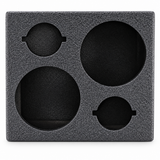 Audiopipe Universal Dual 6.5" Speaker Box with Dual 3" Tweeter Openings