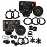JBL GTO609C Component + GTO629 Coaxial 6.5" Car Speakers Bundle 900W Peak Grille