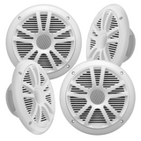 Boss Audio MCK632WB.64 1 DIN 6.5" Full Range Marine Stereo Speaker Package (NEW)