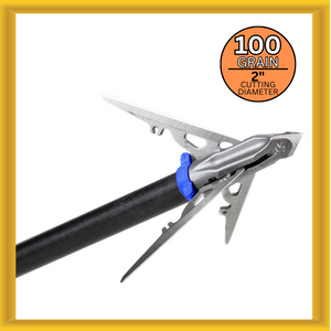 G5 Outdoors MM100 MEGAMEAT 3-Blade Mechanical 100 grain (3 Broadheads per Pack)