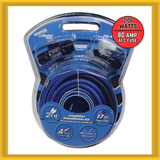 Audiopipe 2100 Watts 4 Gauge Amplifier Wiring Kit with AFC Fuse Holder (BLUE)