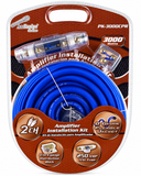 Audiopipe PK3000CPR 0GA Amp Installation Kit 100% Copper Car Audio