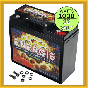 Reikken PR1000 Energie 1000 Watt 12 Volt Power Cell 18 Ah AGM Car Audio Battery