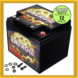Reikken PR2400 Energie 2400 Watt 12 Volt Power Cell 50 Ah AGM Car Audio Battery