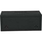 QPower QBOMB Dual 10" Horn-Ported Empty Car Woofer Enclosure with Bedliner Spray