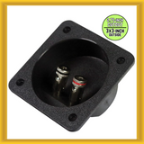 QPower QBOMB 3-inch Square Spring Loaded Push Pin Terminal (QBOMBSQTERM) NEW